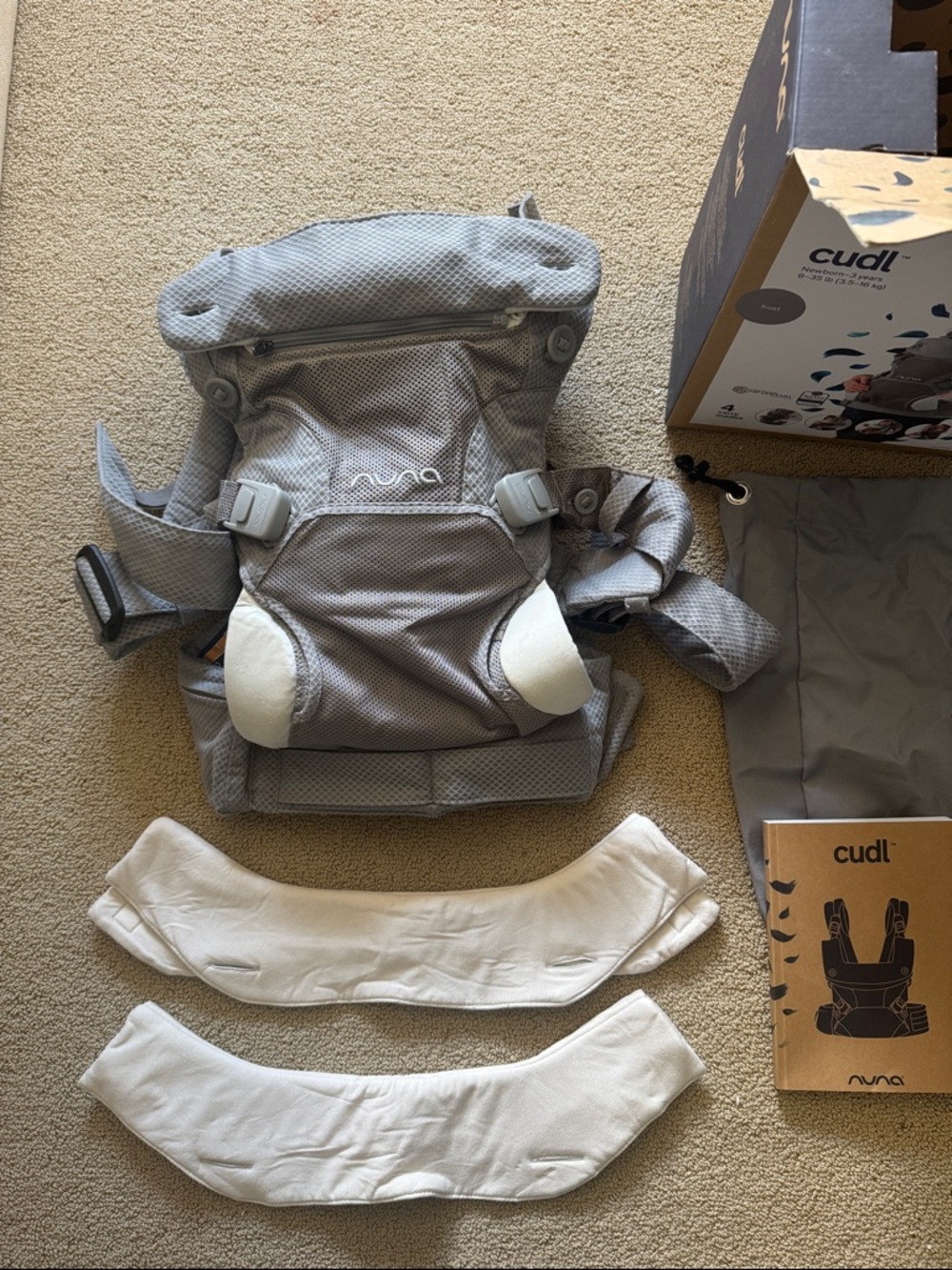 Nuna CUDL - Light Gray "frost"